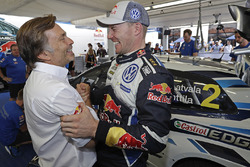 Second place Jari-Matti Latvala, Volkswagen Motorsport, Jost Caputo