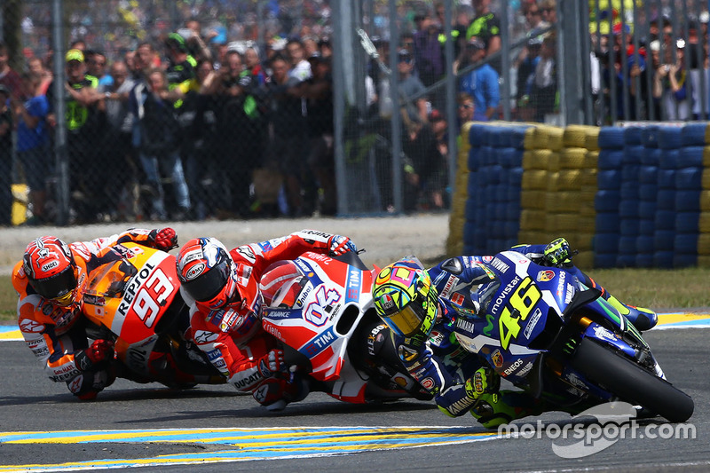MotoGP Prancis 2016 - Valentino Rossi, Yamaha Factory Racing, Andrea Dovizioso, Ducati Team, Marc Marquez, Repsol Honda Team