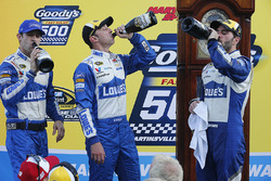 Race winner Jimmie Johnson, Hendrick Motorsports Chevrolet and crew chief Chad Knaus