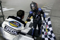 Brett Moffitt, Hattori Racing Enterprises, AISIN Atlanta Toyota Tundra celebrates