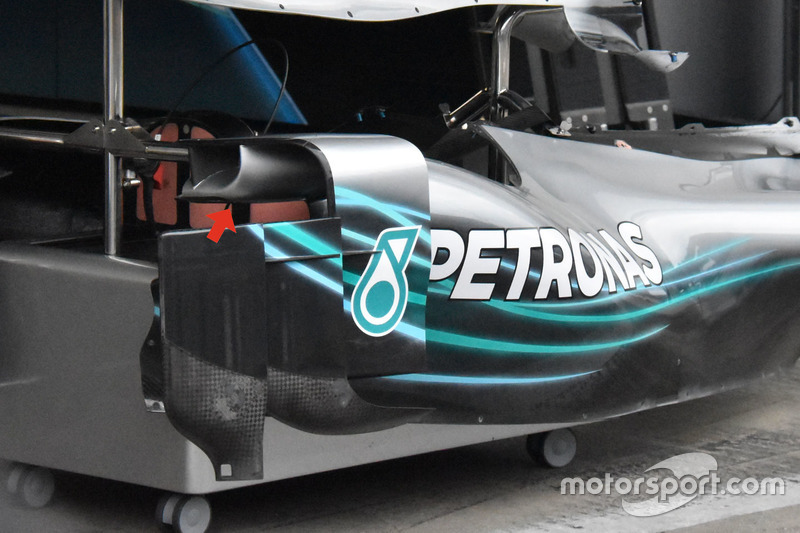 Mercedes AMG F1 W09 sidepodları