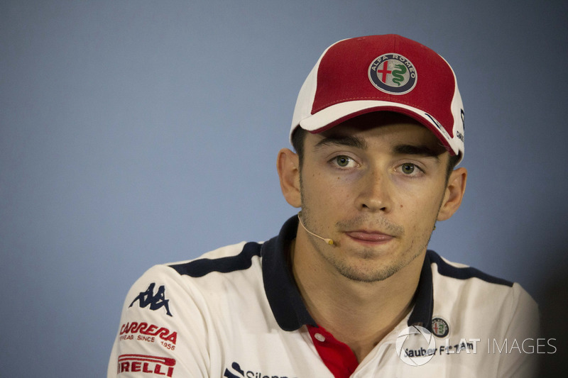 Charles Leclerc, Sauber en conférence de presse