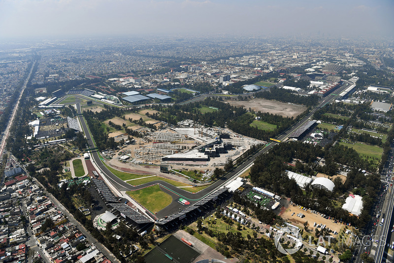 Vista desde el aire de la pista