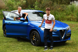 Marcus Ericsson, Sauber and Charles Leclerc, Sauber with Alfa Romeo Stelvio