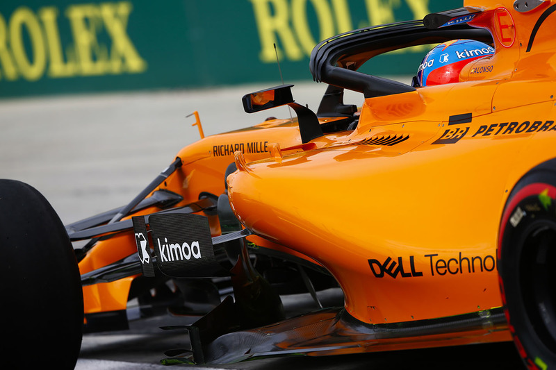 Область дефлекторов на McLaren MCL33 Renault