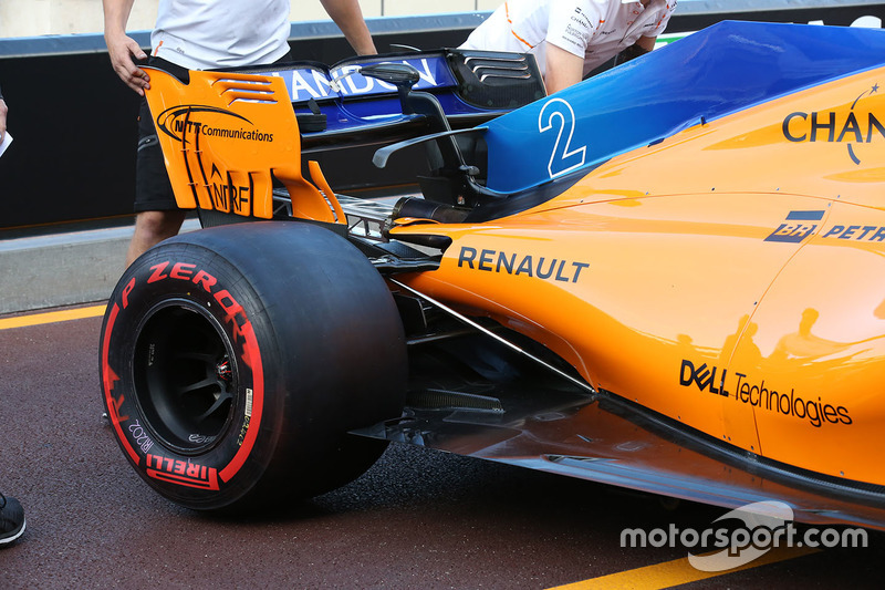 McLaren MCL33, dettaglio posteriore