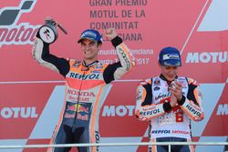 Podium: winnaar Dani Pedrosa, Repsol Honda Team