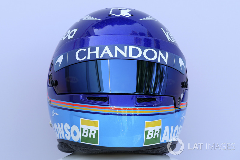 Casco de Fernando Alonso en 2018