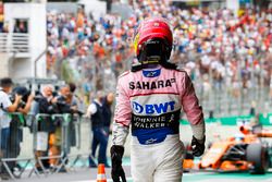 Sergio Pérez, Force India, en Parc Ferme