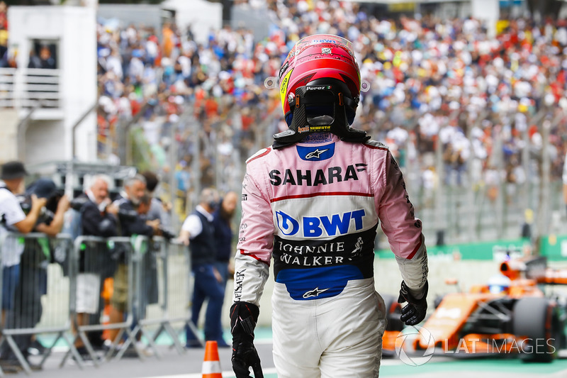Sergio Perez, Force India, Parc Ferme