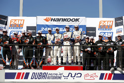 Podium A6-AM: Winners #16 SPS automotive performance Mercedes-AMG GT3: Valentin Pierburg, Tim Müller, Lance-David Arnold, Dominik Baumann, second place #18 V8 Racing Chevrolet Corvette C6-ZR1: Luc Braams, Duncan Huisman, Alex van t'Hoff, Rick Abresch, Finlay Hutchison, third place #25 HTP Motorsport Mercedes-AMG GT3: Alexander Hrachowina, Indy Dontje, Bernd Schneider, Martin Konrad, Brice Bosi