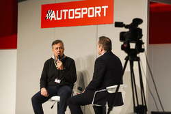 Henry Hope-Frost talks to Mario Isola of Pirelli on the Autosport Stage