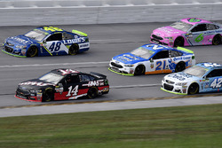 Clint Bowyer, Stewart-Haas Racing Ford, Jimmie Johnson, Hendrick Motorsports Chevrolet, Ryan Blaney, Wood Brothers Racing Ford