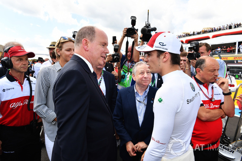 SAS le Prince Albert de Monaco, Charles Leclerc, Sauber sur la grille