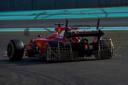 Kimi Raikkonen, Ferrari SF70H, avec des capteurs aérodynamiques