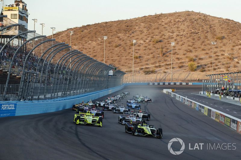 Start zum Desert Diamond Phoenix Grand Prix 2018: Sébastien Bourdais, Dale Coyne Racing with Vasser-Sullivan Honda