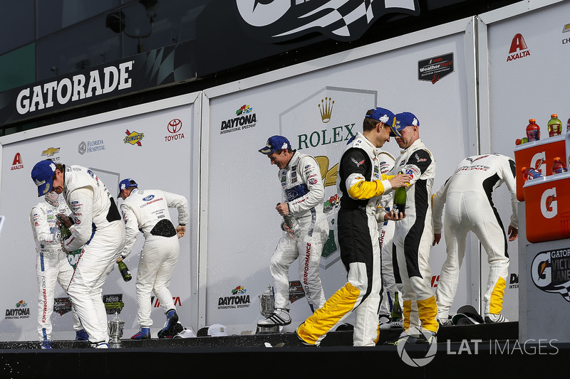 GTLM Podium Celebration