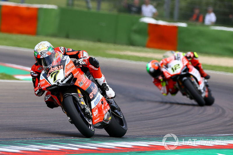 Chaz Davies, Aruba.it Racing-Ducati SBK Team, Michael Ruben Rinaldi, Aruba.it Racing-Ducati SBK Team