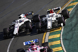 Esteban Ocon, Force India VJM11 Mercedes, Charles Leclerc, Sauber C37 Ferrari, Lance Stroll, Williams FW41 Mercedes