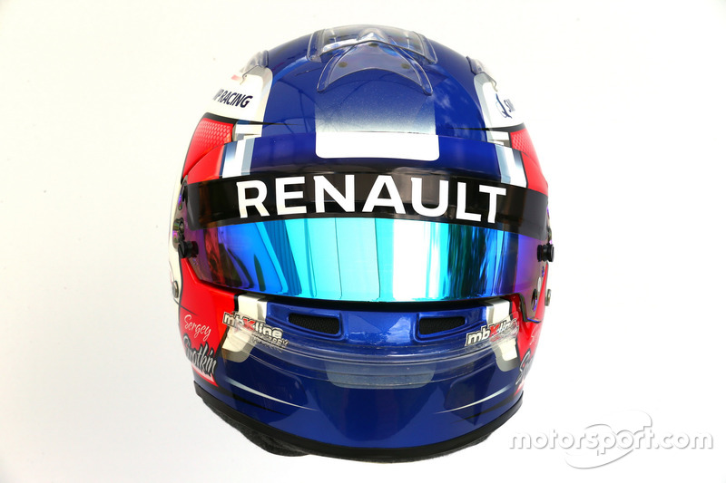 Helm von Sergey Sirotkin, Renault Sport F1 Team