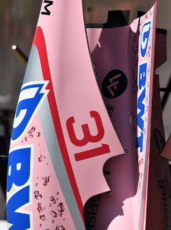 Sahara Force India VJM10 bodywork detail