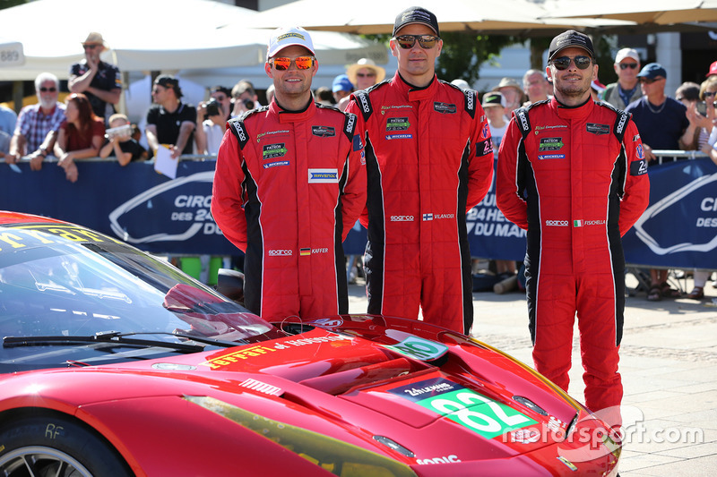 #82 Risi Competizione Ferrari 488 GTE: Toni Vilander, Giancarlo Fisichella, Pierre Kaffer