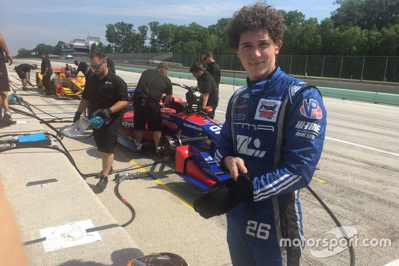 Matheus terminou a temporada da Indy Lights em quarto lugar. Mas as conversas para chegar à Indy já estavam em andamento.