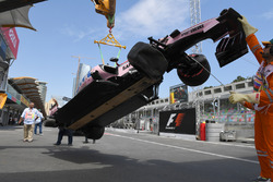 Le crash de Sergio Perez, Sahara Force India VJM10