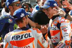 Il terzo qualificato Dani Pedrosa, Repsol Honda Team, il polesitter Marc Marquez, Repsol Honda Team