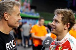 David Coulthard and Sebastian Vettel