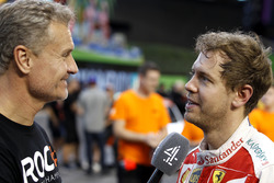 David Coulthard and Sebastian Vettel