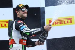 Podium : le vainqueur Jonathan Rea, Kawasaki Racing