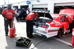 Crew members working on the car of Ryan Reed, Roush Fenway Racing Ford