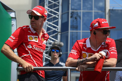 Sebastian Vettel, Ferrari y Kimi Raikkonen, Ferrari