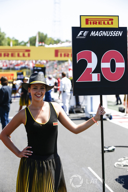 Grid Girl for Kevin Magnussen, Haas F1 Team