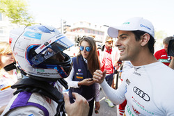Sam Bird, DS Virgin Racing, with Lucas di Grassi, ABT Schaeffler Audi Sport