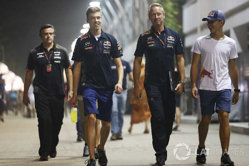 Daniil Kvyat, Red Bull Racing y Pierre Gasly