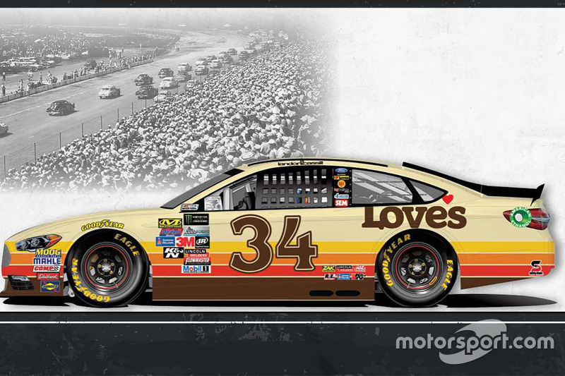 Throwback-Design: Landon Cassill, Front Row Motorsports Ford