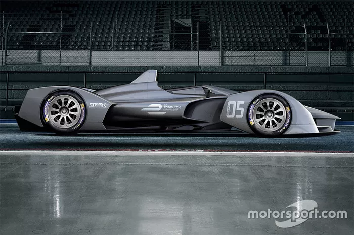 Rendu de la Formule E Spark Racing Technology