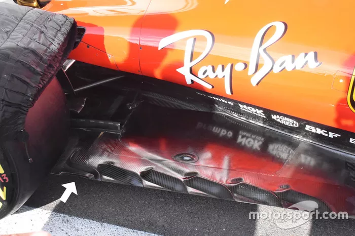 Ferrari SF70H: Unterboden
