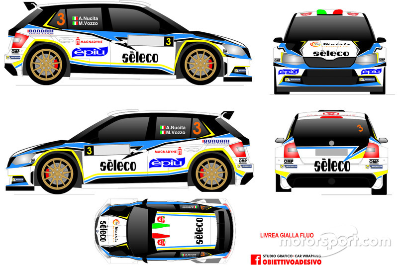 Livrea Skoda Fabia R5 Andrea Nucita e Marco Vozzo