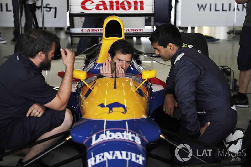 Mark Webber, Williams FW14B Renault, Karun Chandhok