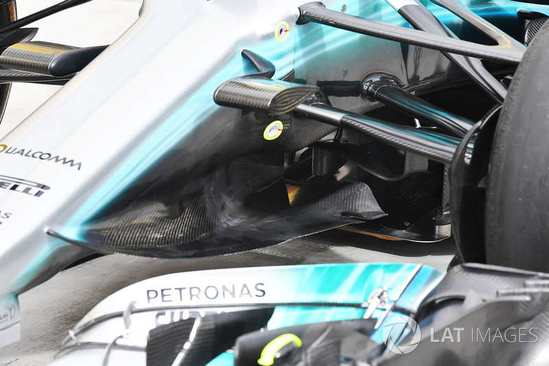 Mercedes-Benz F1 W08 Hybrid nariz, Aero-detalle