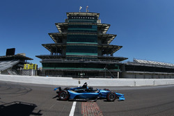 Juan Pablo Montoya testing the 2018 Chevrolet IndyCar