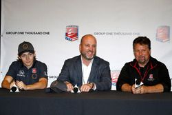 Andretti Autosport press conference with Zach Veach, Dan Towriss of Group One Thousand One, and Michael Andretti