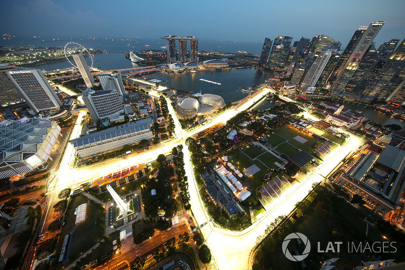 Aerial view from the 66th floor of the Swissotel