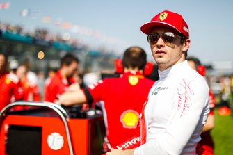 Charles Leclerc, Ferrari, sur la grille