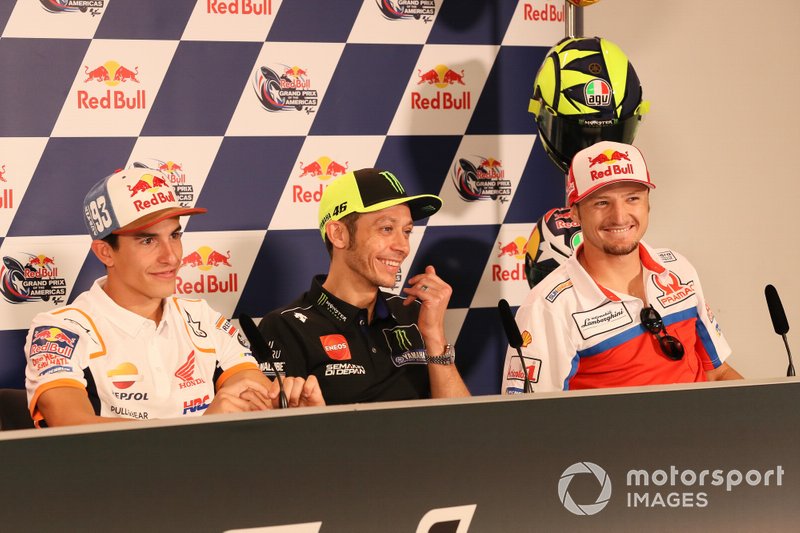 Marc Marquez, Repsol Honda Team, Valentino Rossi, Yamaha Factory Racing, Jack Miller, Pramac Racing, Press Conference