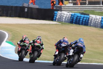 Jonathan Rea, Kawasaki Racing, Leon Haslam, Kawasaki Racing, Michael van der Mark, Pata Yamaha, Marco Melandri, GRT Yamaha WorldSBK