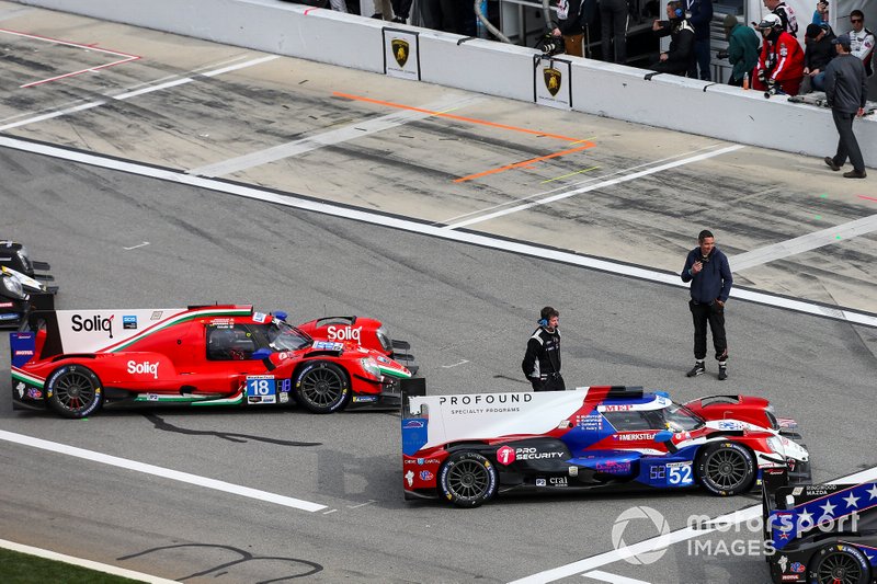 #52 PR1 Mathiasen Motorsports ORECA LMP2, LMP2: Matthew McMurry, Gabriel Aubry, Mark Kvamme, Enzo Guibbert, #18 DragonSpeed ORECA LMP2, LMP2: Roberto Gonzalez, Pastor Maldonado, Sebastian Saavedra, Ryan Cullen, Pre-Race